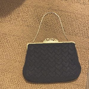 Vintage black evening purse